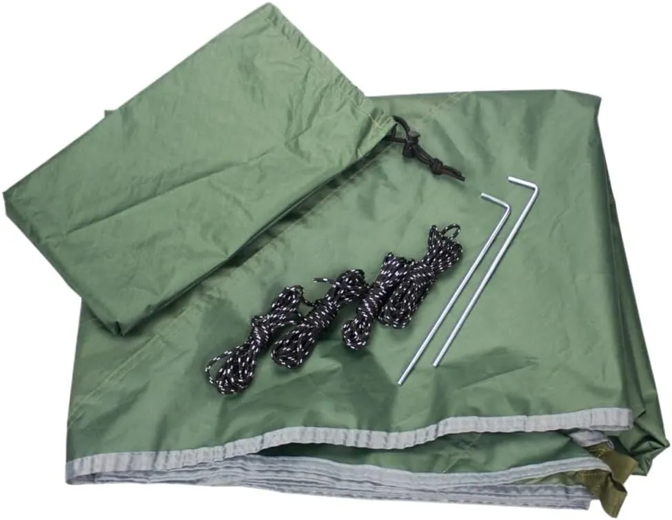 Hammocks Outdoor Mosquito Net Hammock Canopy Set Outdoor Camping Quick-Open Hammock Plus Rainproof Sunshade Canopy Camping Hammocks(C)