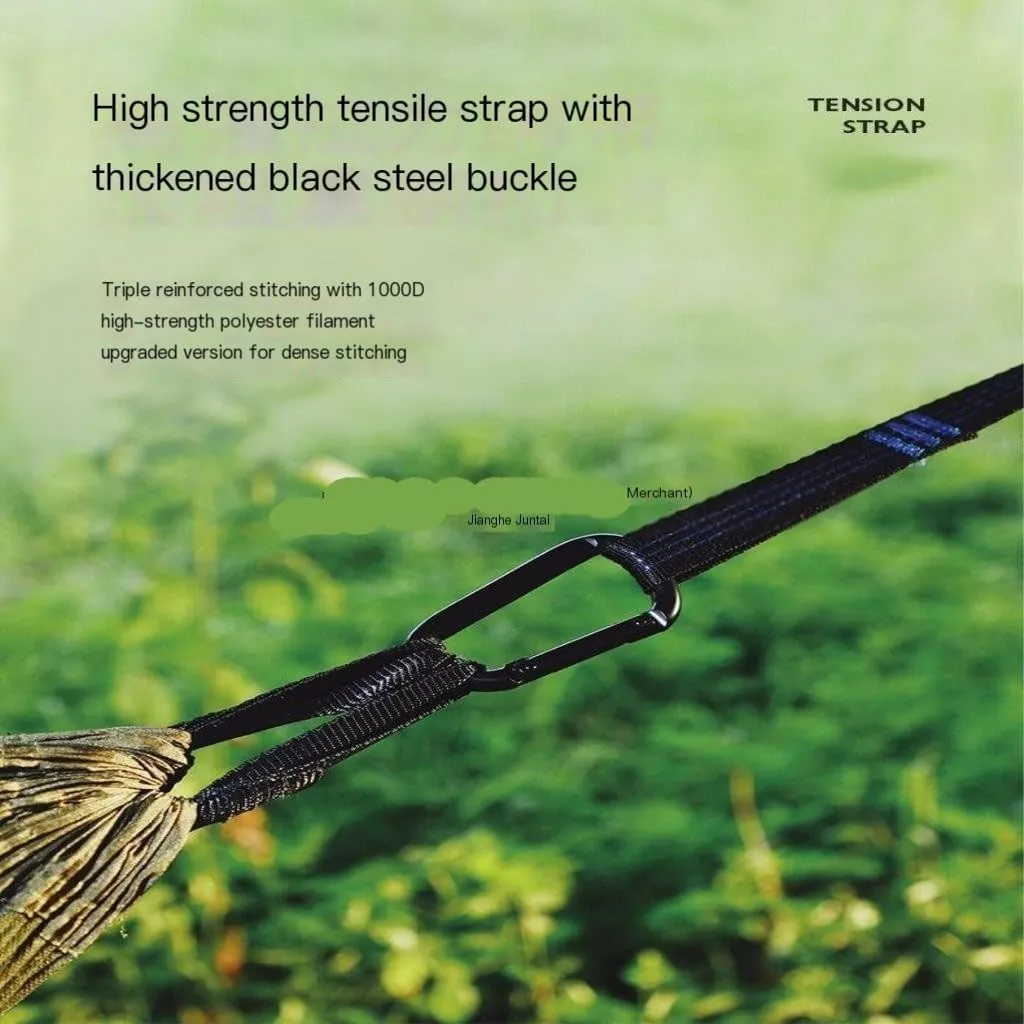 Hammocks Quick-Open Mosquito Net Hammock Outdoor Anti-Rollover Single and Double Outdoor Camping Anti-Mosquito Camping Hammocks(Green,C)
