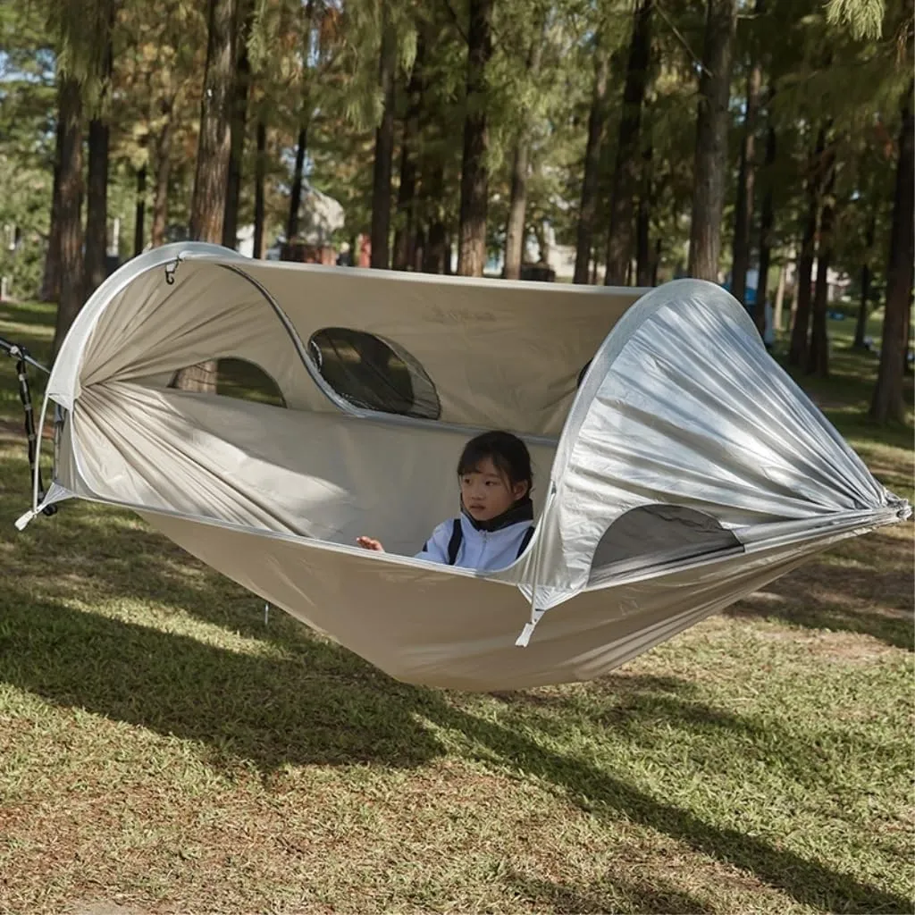 Hammocks Space Capsule Outdoor Camping Hammock Anti-Mosquito Sunscreen Outdoor Double Swing with Mosquito Net Hammock Camping Hammocks