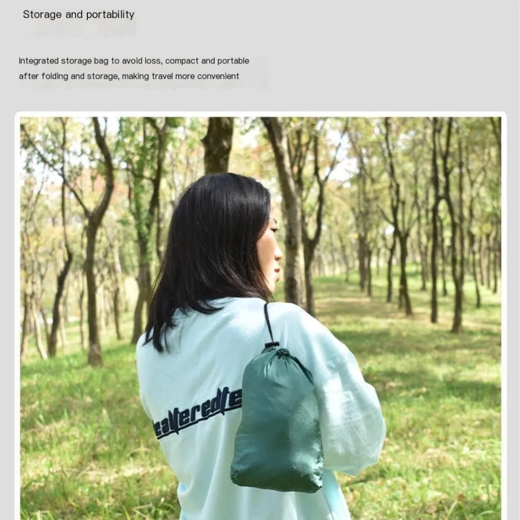 Hammocks Ultra-Light Nylon Double Hammock Parachute Cloth Anti-Rollover Elastic Band Encrypted Mosquito Net Hammock Camping Hammocks(E)