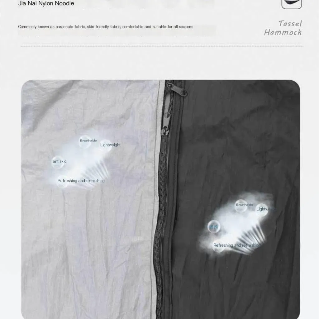 Hamock Canopy Mosquito Net Hammock Set Tent Parachute Cloth Camping Automatic Anti-Mosquito Mosquito Net Hammock Hanmock(C)