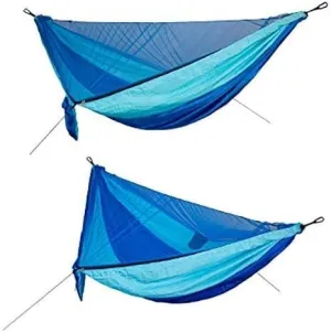 Hamocks Portable Outdoor Camping Hammock with Mosquito Net High Strength Parachute Fabric Hanging Bed Sleeping Swing Easy to Store