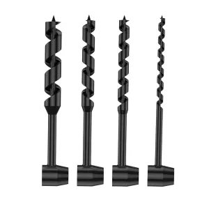 Hand Auger Wood Drill,Heavy Duty Steel Scotch Eye Wood Auger Manual Hand Auger Drill Bit Bushcraft Gear Tools for Camping,Outdoor,Hiking,Woodworking