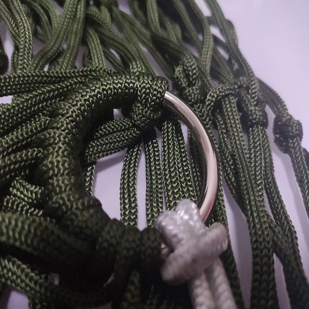 Happyyami Hammack Outdoor Portable Camping Hammock Garden Outdoor Hammock Fasten Straps