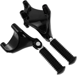 HDBUBALUS Motorcycle Foot Pegs Rear Passenger Footpegs Foot Rests Pedal & Mount Fit for Harley Sportster Iron XL 883 1200 Forty Eight Seventy Two 2014-2022