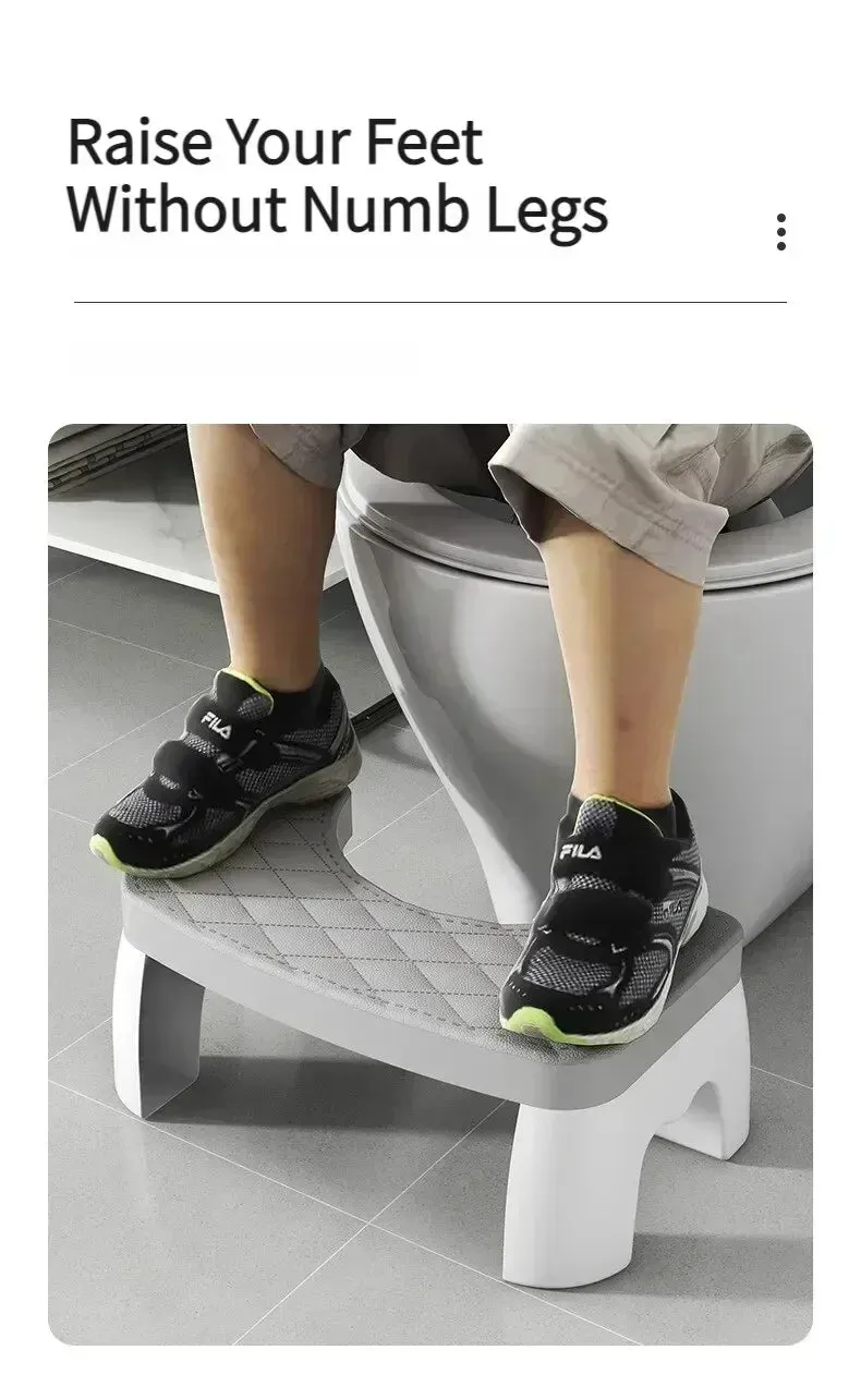 HealthBoost Toilet Aid Stool – Promotes Natural Posture for Strain-free Bathroom Visits
