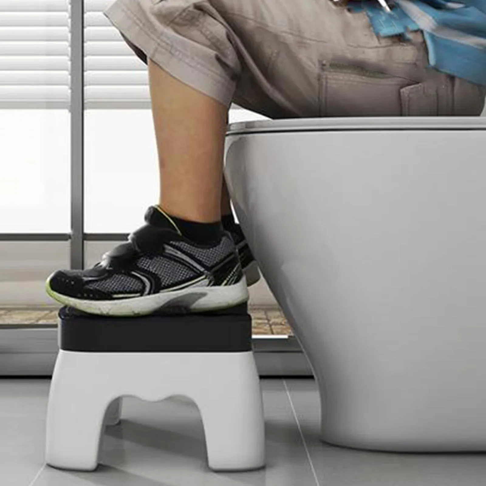 HealthBoost Toilet Aid Stool – Promotes Natural Posture for Strain-free Bathroom Visits