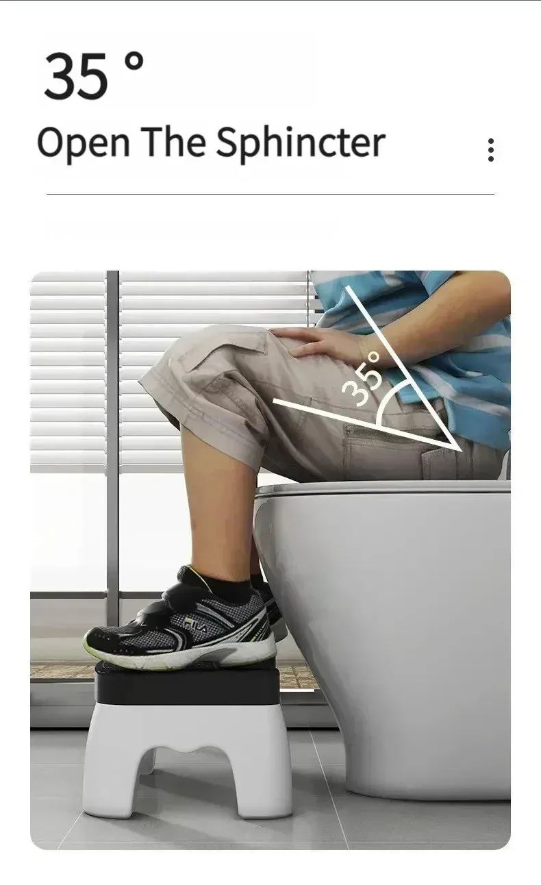 HealthBoost Toilet Aid Stool – Promotes Natural Posture for Strain-free Bathroom Visits