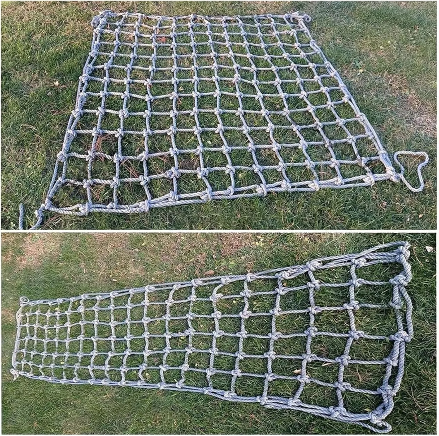 Heavy Duty Climbing Rope Cargo Net Tree House Outdoor Hammock Playground Net Safety Anti-Fall Fence Net Cargo Rope Ladder Truck Trailer Netting,2x7m(6.6x23ft)