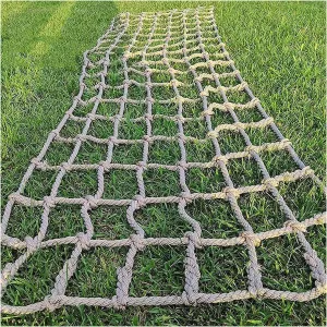 Heavy Duty Climbing Rope Net Safety Anti-Fall Fence Net for Indoor and Outdoor Backyard Nets Cargo Truck Trailer Mesh Hammock & Playground Net,1Mx1M(3.3FTx3.3FT)
