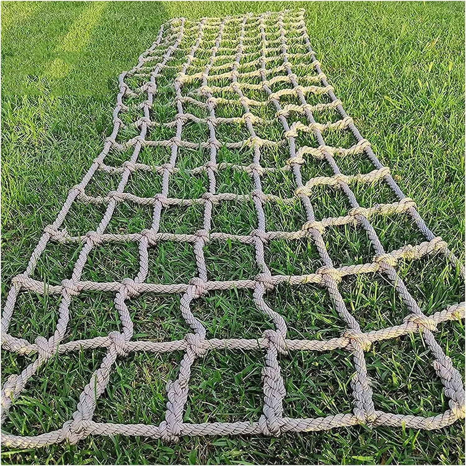 Heavy Duty Climbing Rope Net Safety Anti-Fall Fence Net for Indoor and Outdoor Backyard Nets Cargo Truck Trailer Mesh Hammock & Playground Net,1Mx1M(3.3FTx3.3FT)