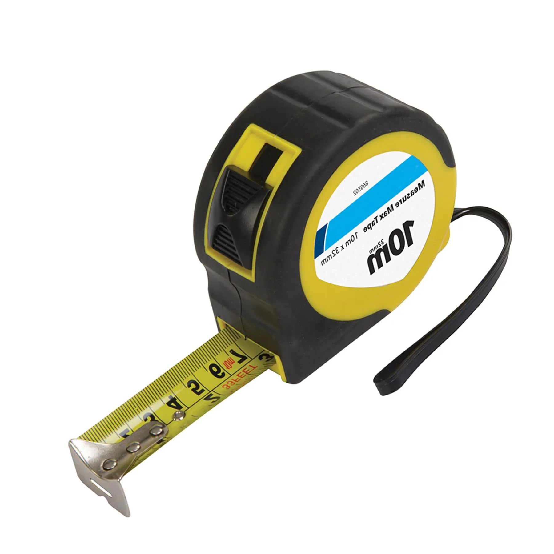 Heavy Duty Tape Measure Max Tape 10 Metre X 32mm With Wraparound Reinforcement