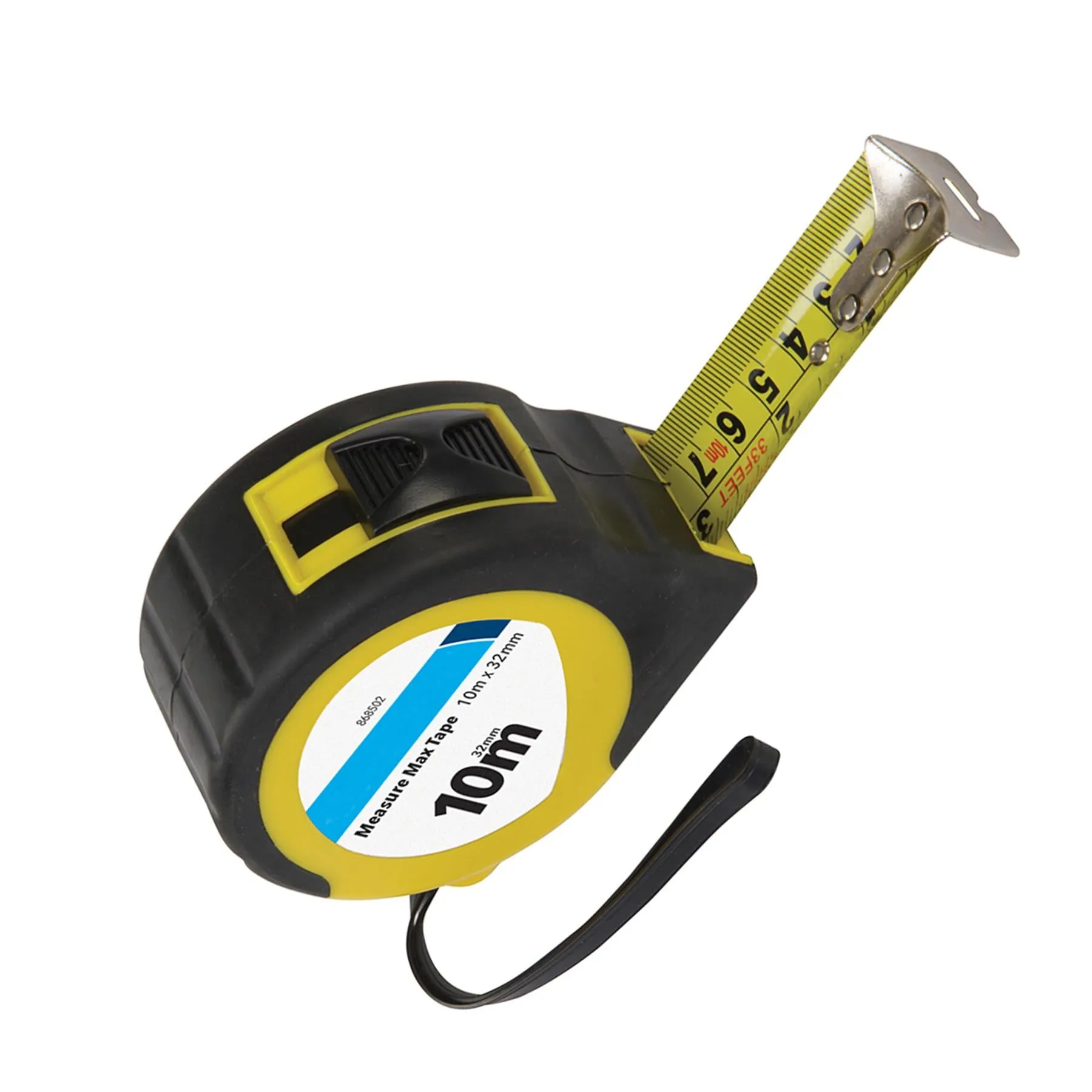 Heavy Duty Tape Measure Max Tape 10 Metre X 32mm With Wraparound Reinforcement