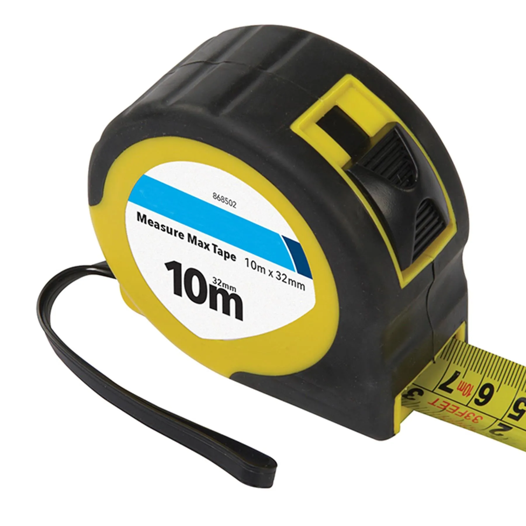 Heavy Duty Tape Measure Max Tape 10 Metre X 32mm With Wraparound Reinforcement