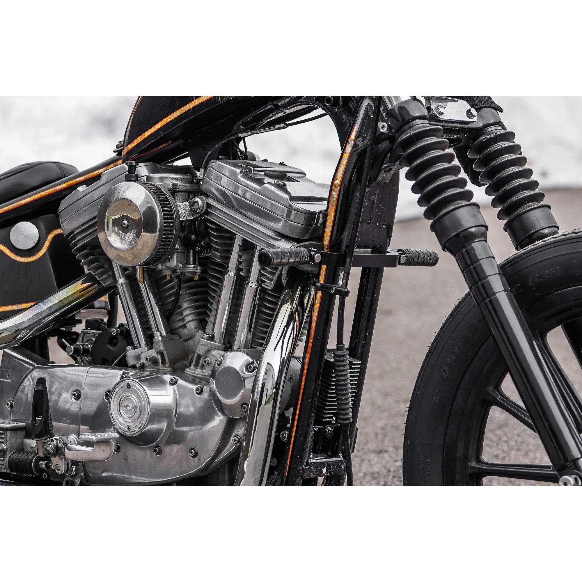 Highway Pegs - Harley-Davidson Sporsters - Black Powdercoat