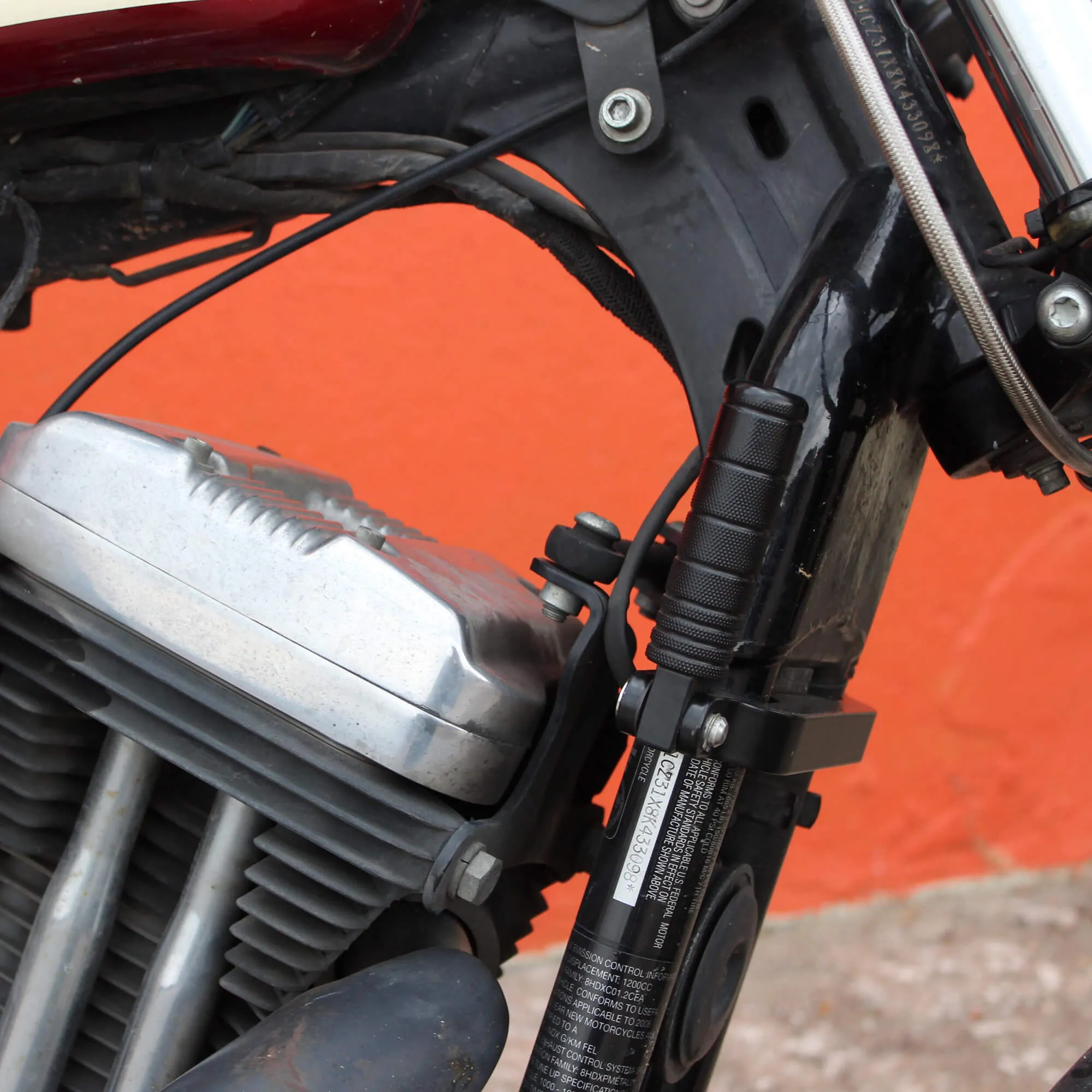 Highway Pegs - Harley-Davidson Sporsters - Black Powdercoat