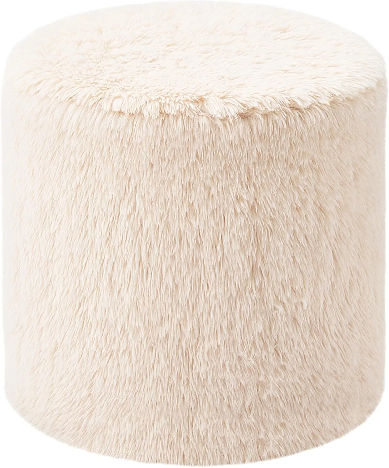 Hobestluk Bean Bag Chairs Ottoman for Adults Bean Bag Chair Footrest Foam Filled Ottoman of BeanBag Footstool of Lazy Sofa for Bedroom, Living Room, Apartment (Small, White)
