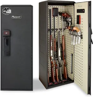 Hornady Rapid Safe Ready Vault with WiFi - Safely Keep Tabs on Your Safe with Your Smartphone - RFID Technology for Touch Free Access & Heavy-Duty Steel Housing to Protect Valuables, 98195WIFI