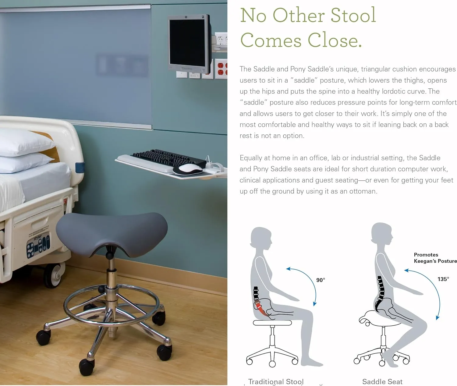 Humanscale Freedom Saddle Stool Seat Chair F300 - Graphite Frame Deep Violet Corde 4 Textile F300GCF62 - Soft Hard Floor Casters