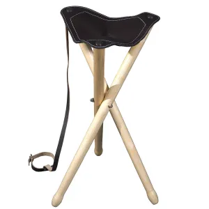 Hunting Stool -- Saddle Stool -- Triangle Side -- 13 X Height 26 Inch