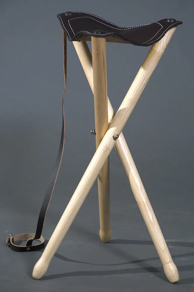 Hunting Stool -- Saddle Stool -- Triangle Side -- 13 X Height 26 Inch