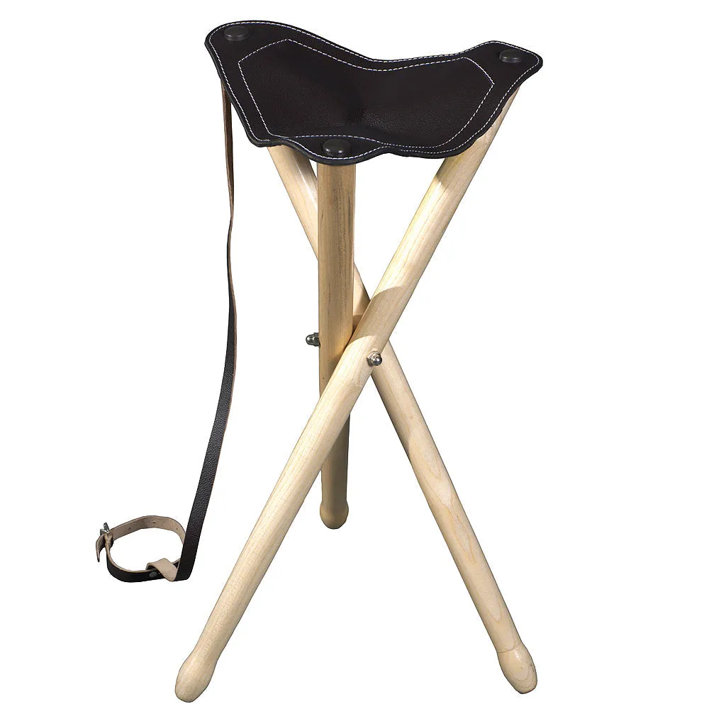 Hunting Stool -- Saddle Stool -- Triangle Side -- 13 X Height 26 Inch