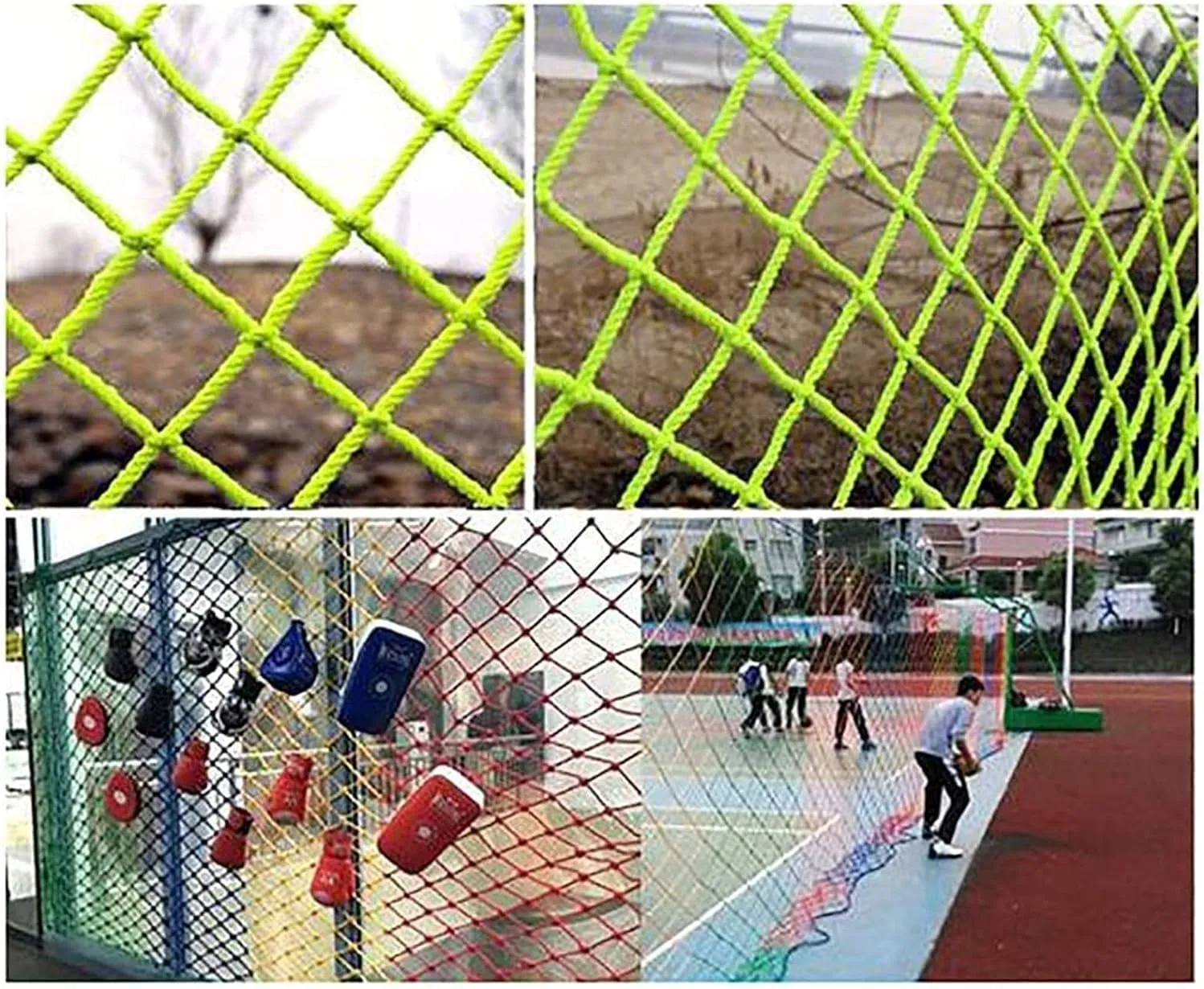 HXRW Rope Net Colorful Climbing Net Child Protection Net Climbing Cargo Net Truck Trailer Cargo Safety Protection Playground Sets for Backyards (Size : 2 * 2m(6.6 * 6.6ft))