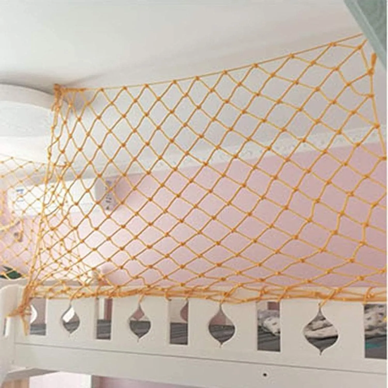 HXRW Rope Net Colorful Climbing Net Child Protection Net Climbing Cargo Net Truck Trailer Cargo Safety Protection Playground Sets for Backyards (Size : 2 * 2m(6.6 * 6.6ft))