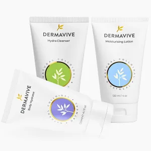 Hydrating Essentials Bundle – Hydra Cleanser, Body Hydrator & Moisturizing Lotion – Gentle Skincare for Dry & Sensitive Skin