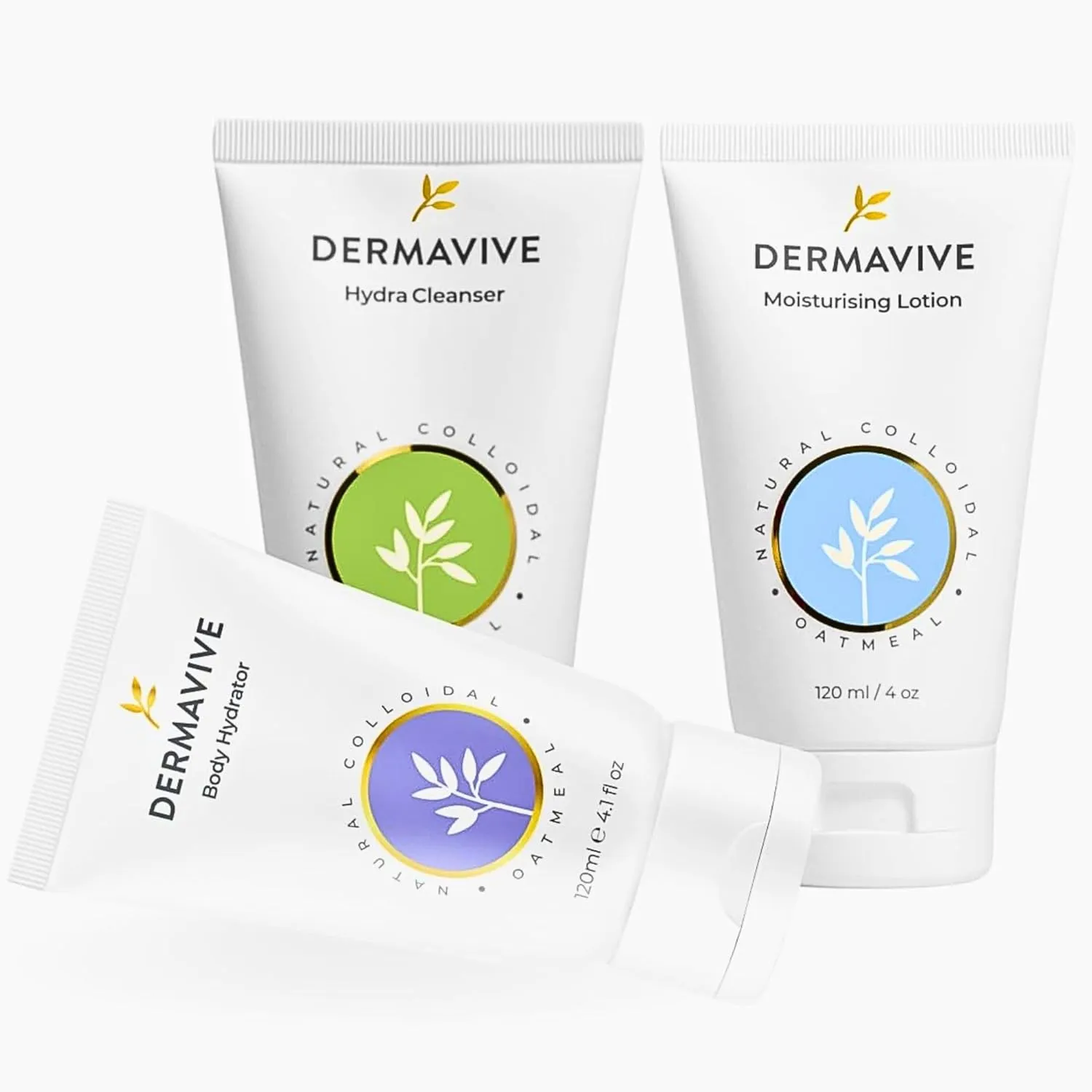 Hydrating Essentials Bundle – Hydra Cleanser, Body Hydrator & Moisturizing Lotion – Gentle Skincare for Dry & Sensitive Skin
