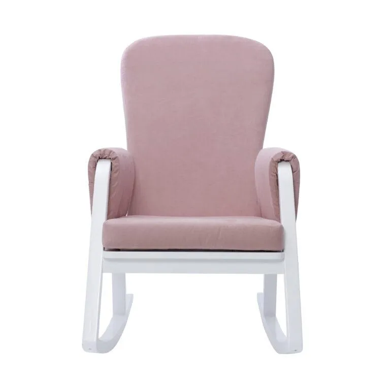 Ickle Bubba Dursley Rocking Chair and Stool - Blush Pink