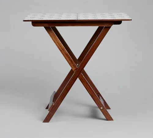 India Circus by Krsnaa Mehta Animalia Creations Wooden Stool End Table for Living Room, Bedroom,Small Space Furniture | Multi-Purpose Nightstand Coffee Folding Portable Sofa Bed Side Table