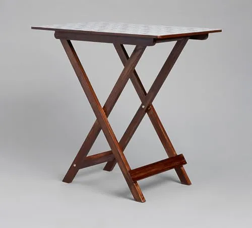India Circus by Krsnaa Mehta Animalia Creations Wooden Stool End Table for Living Room, Bedroom,Small Space Furniture | Multi-Purpose Nightstand Coffee Folding Portable Sofa Bed Side Table