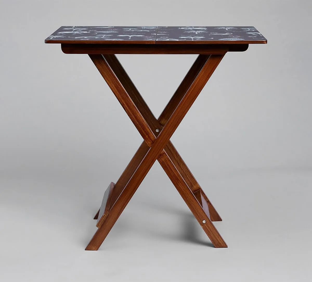 India Circus by Krsnaa Mehta Animalia Creations Wooden Stool End Table for Living Room, Bedroom,Small Space Furniture | Multi-Purpose Nightstand Coffee Folding Portable Sofa Bed Side Table