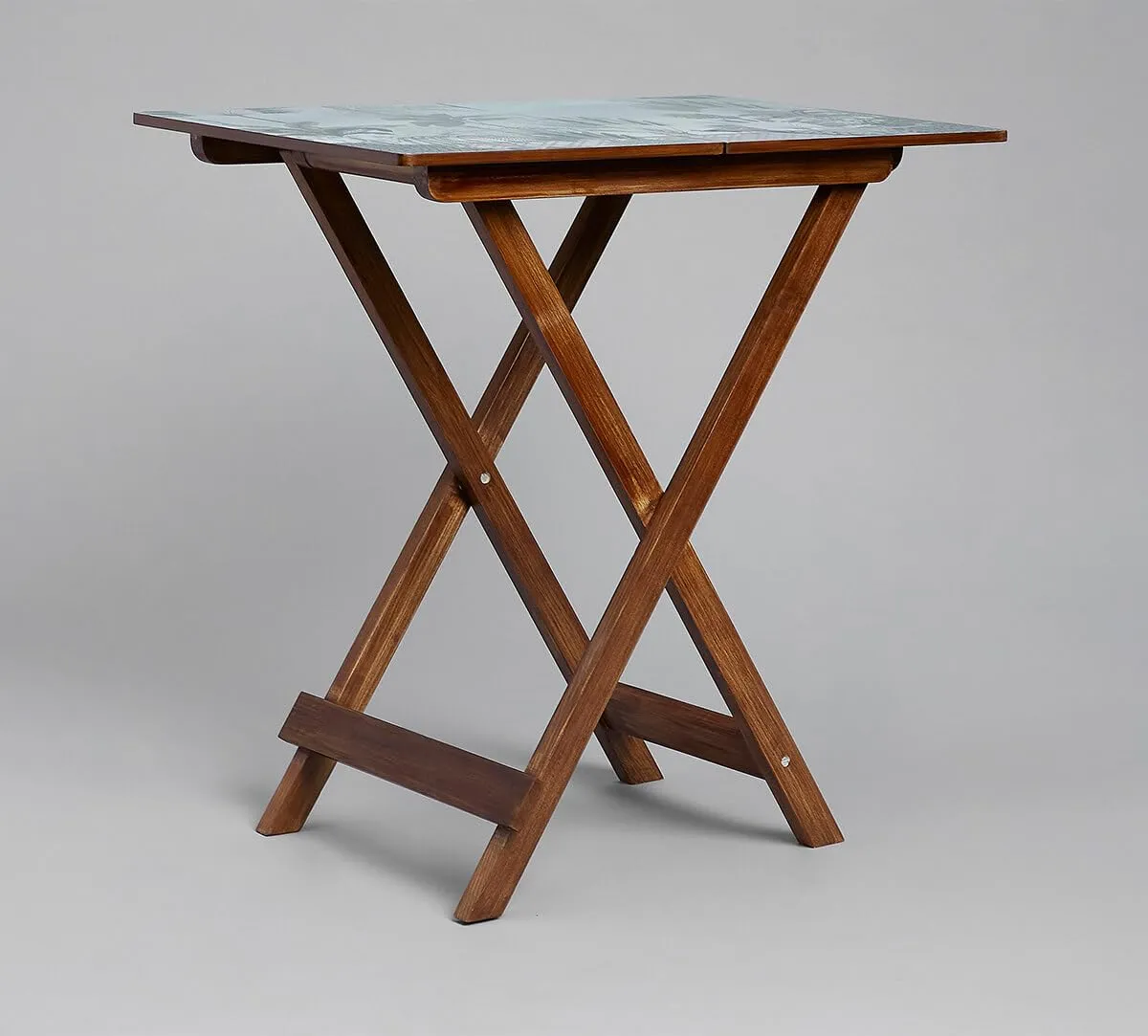 India Circus by Krsnaa Mehta Animalia Creations Wooden Stool End Table for Living Room, Bedroom,Small Space Furniture | Multi-Purpose Nightstand Coffee Folding Portable Sofa Bed Side Table