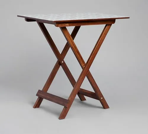 India Circus by Krsnaa Mehta Animalia Creations Wooden Stool End Table for Living Room, Bedroom,Small Space Furniture | Multi-Purpose Nightstand Coffee Folding Portable Sofa Bed Side Table