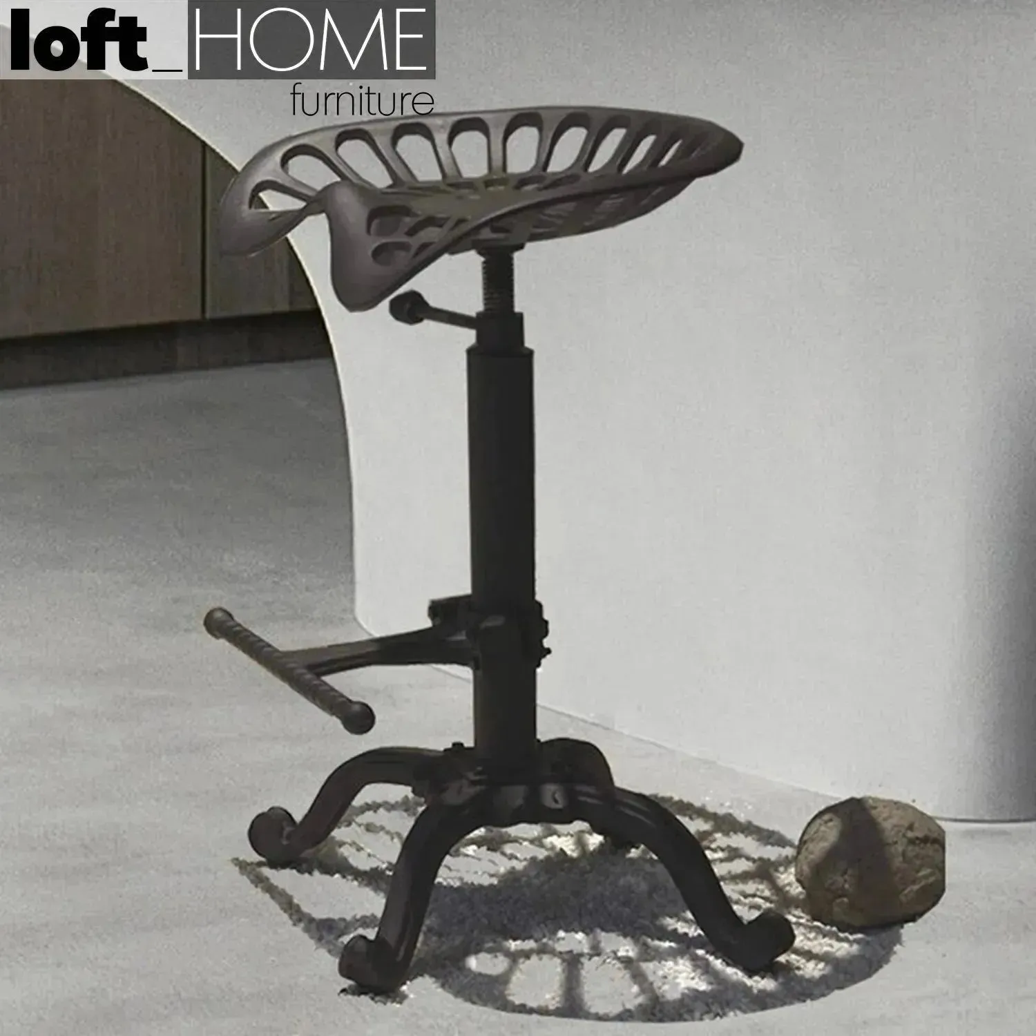 Industrial Steel Height Adjustable Stool DEWY