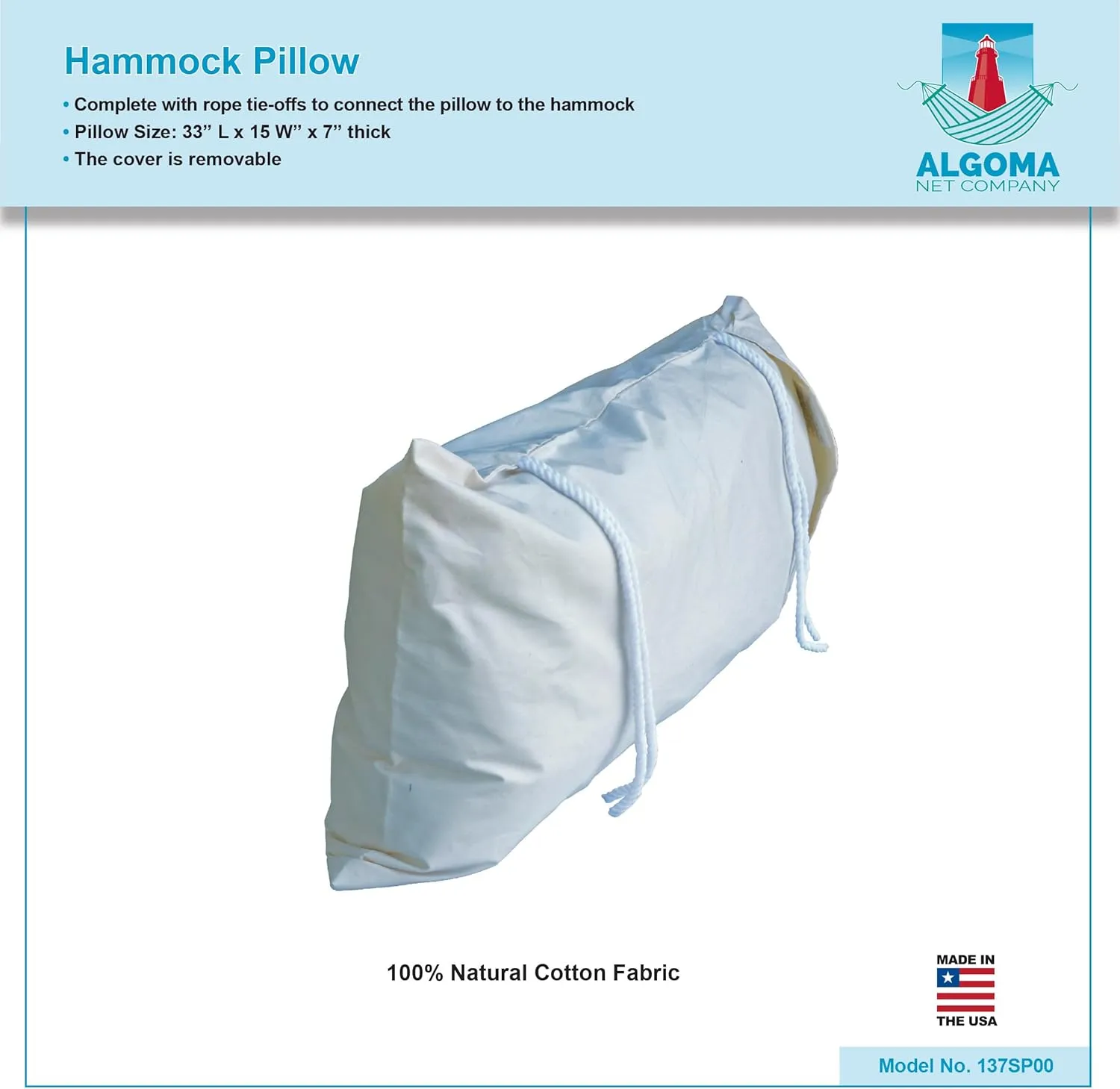 Island Bay Algoma Hammock Pillow Color - Natural