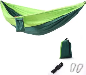 IVIE Lightweight Nylon Portable Hammock Double Hammock for Camping, Travel, Hiking 106x55in