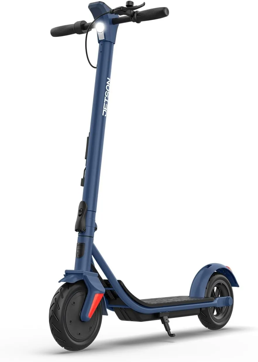 Jetson Shield Ultra-Lock Electric Scooter – Foldable Frame, Electronic NFC Lock, Range of Up to 18 Miles, Ages 12 , Navy, JTGESC-NAV