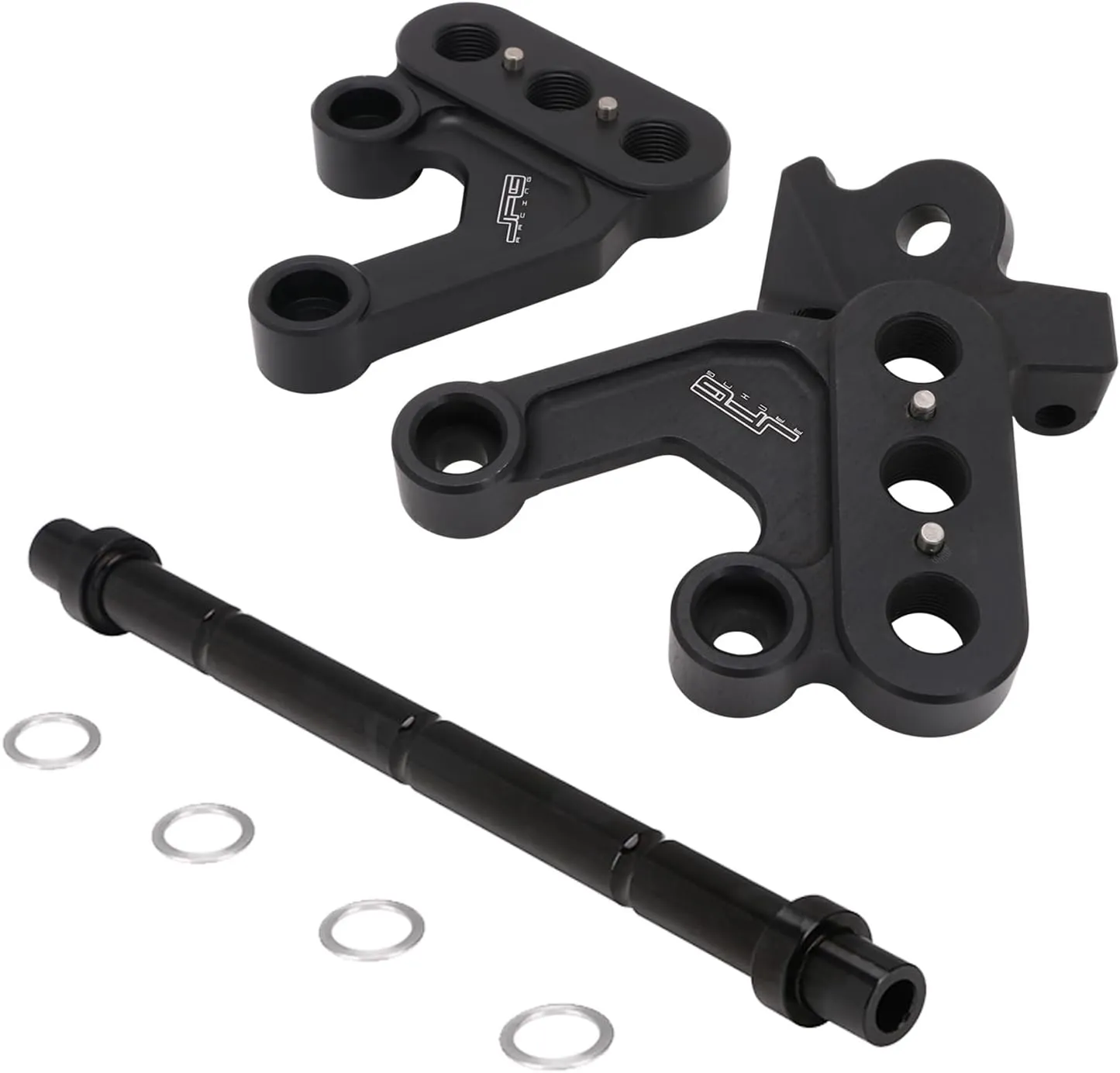 JFG RACING Motorcycle Footbracket Sur Ron Foot Pegs Bracket CNC Billet T6-6061 Aluminum Dirt Bike Foot Support Rod  Foot Rest Bracket For Light Bee Sur-Ron X/S-Black
