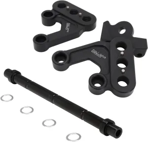 JFG RACING Motorcycle Footbracket Sur Ron Foot Pegs Bracket CNC Billet T6-6061 Aluminum Dirt Bike Foot Support Rod  Foot Rest Bracket For Light Bee Sur-Ron X/S-Black