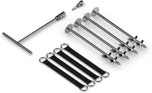 Jumpflex Trampoline Anchor Kit PRO, Heavy Duty Ground Anchoring Metal Stakes Set
