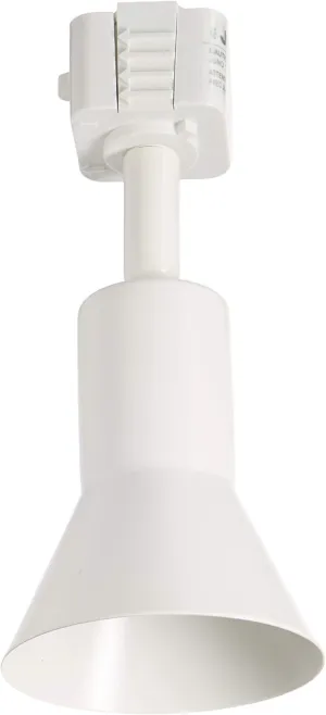 Juno Lighting R715 WH Contemporary Trac-Lites Flared Track Head, White