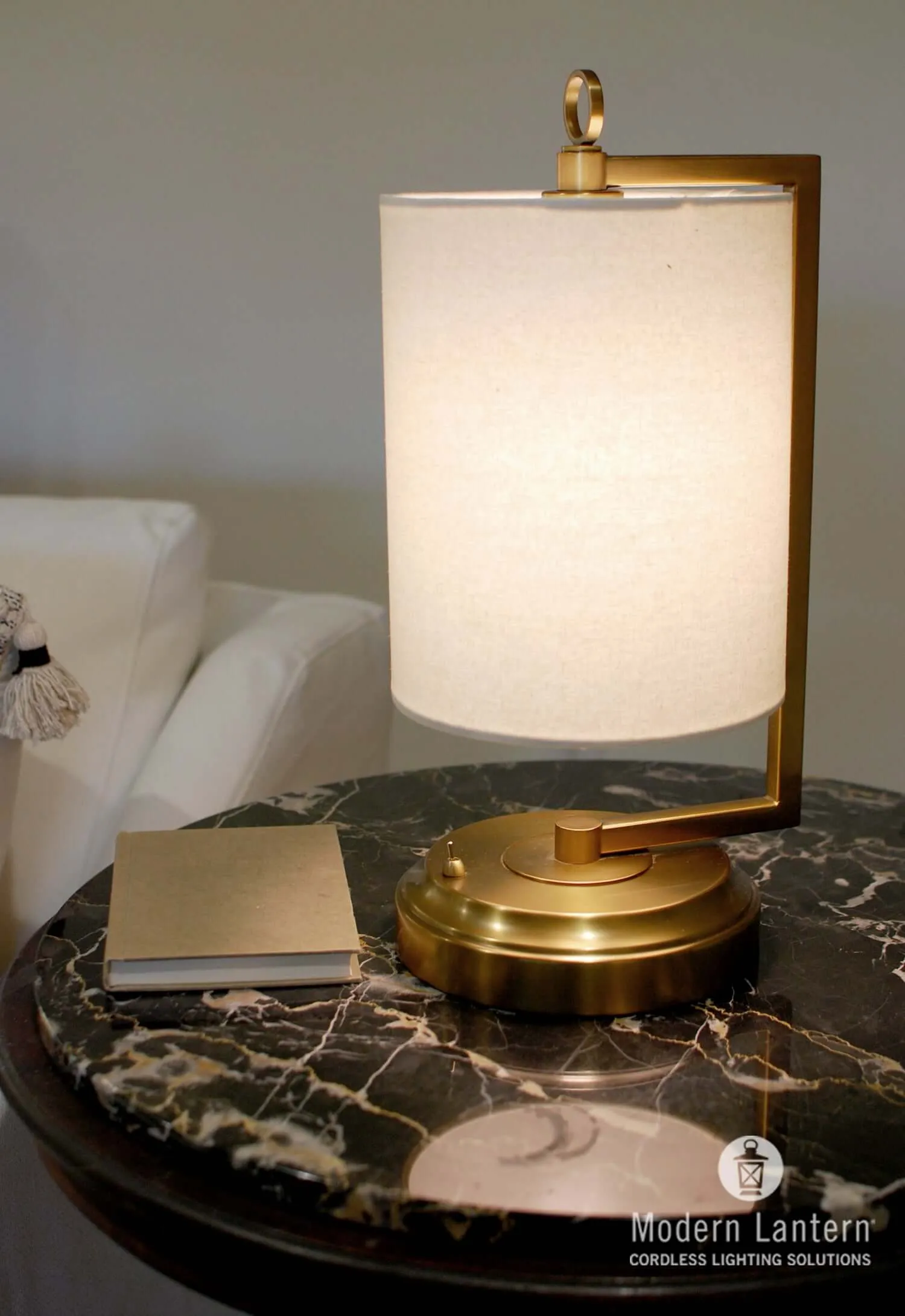Jynn Cordless Lamp - Dark Antique Brass
