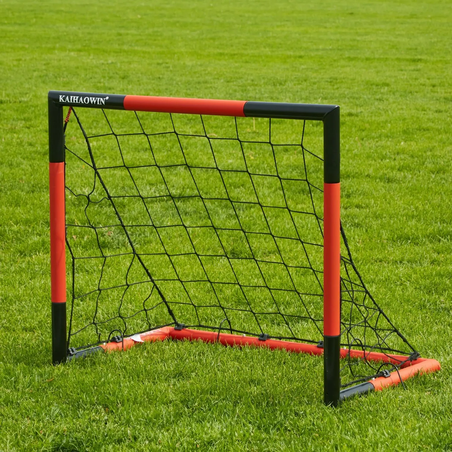KAIHAOWIN Soccer Goal 3'x2.5'|6'x4'|8'x6'|10'x6.6'-Steel Frame Goal Post All Weather Soccer Net-Quick Assembly Training Sports Soccer Goals for Backyard Indoor Outdoor-Heavy Duty Metal Soccer Goals