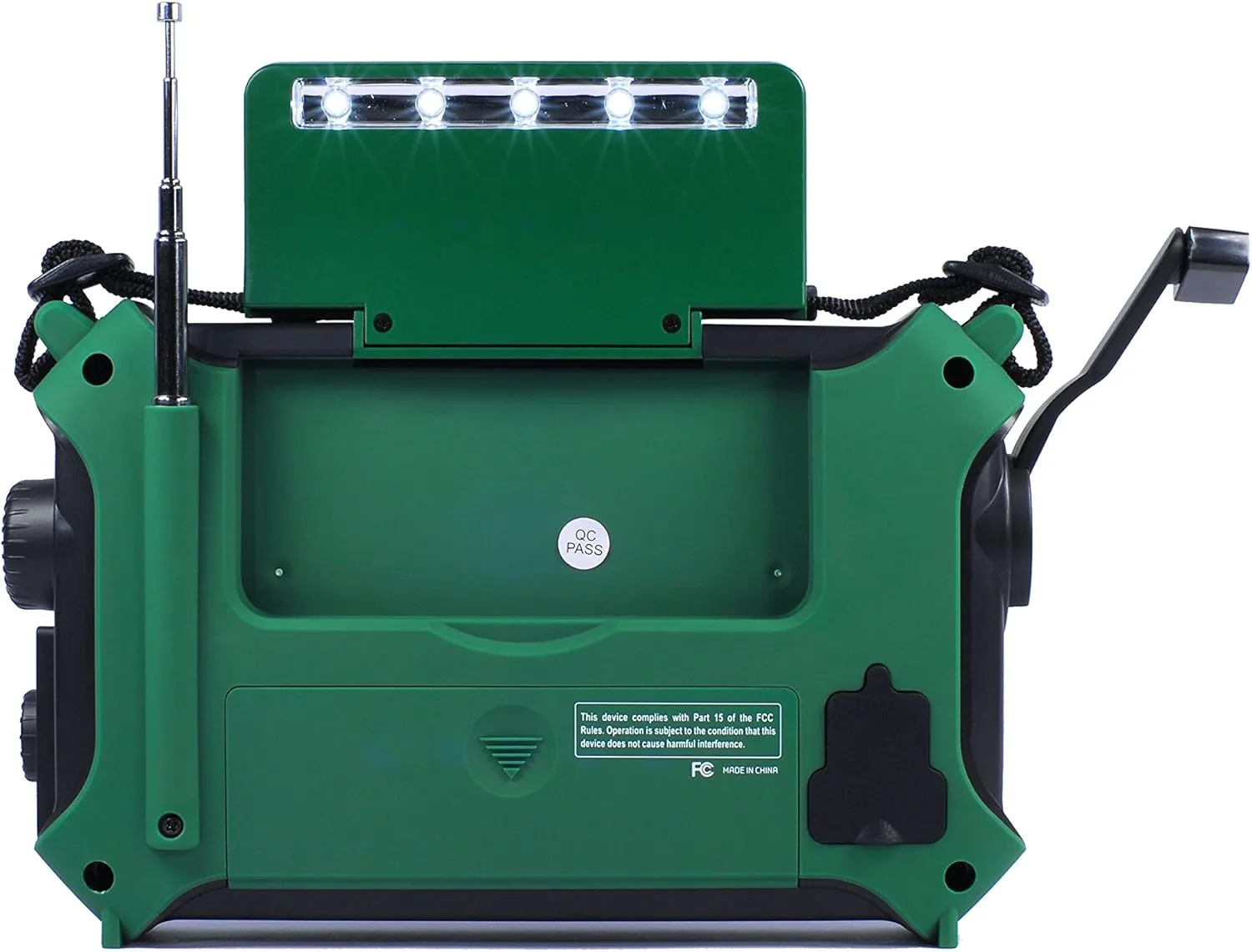 Kaito KA500GRN 5-Way Powered Emergency AM/FM/SW Weather Alert Radio, Green