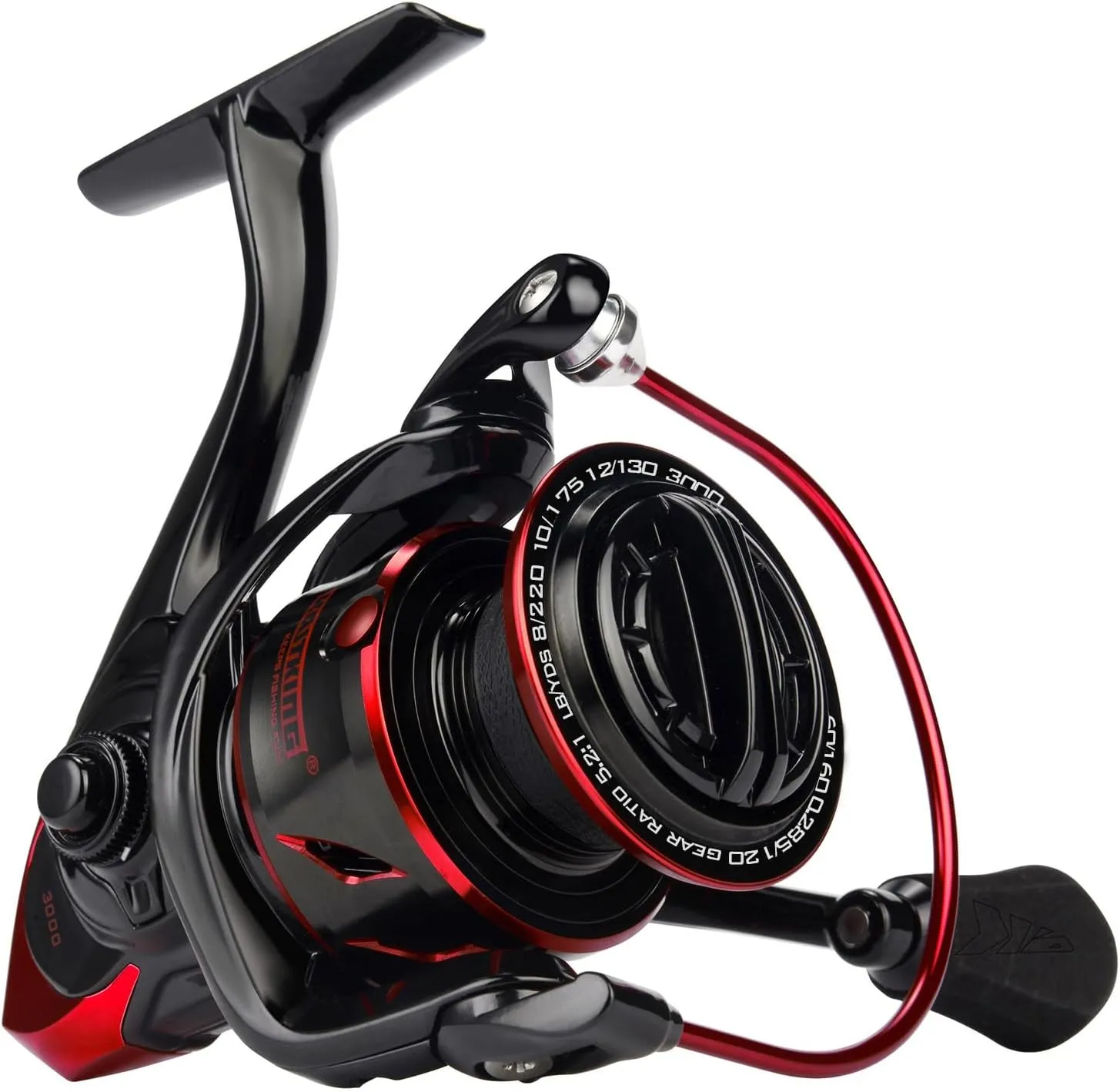KastKing Sharky III Fishing Reel - New Spinning Reel - Carbon Fiber 39.5 LBs Max Drag - 10 1 Stainless BB for Saltwater or Freshwater - Oversize Shaft - Super Value!