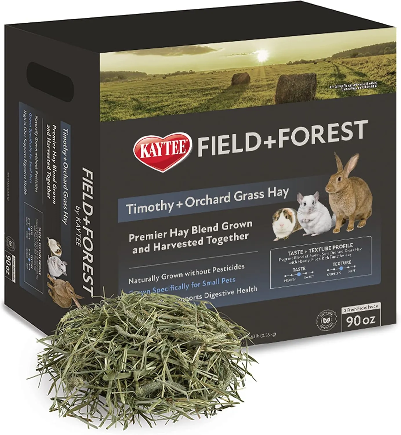 Kaytee Field Forest Timothy Orchard Grass Hay 90 Ounces
