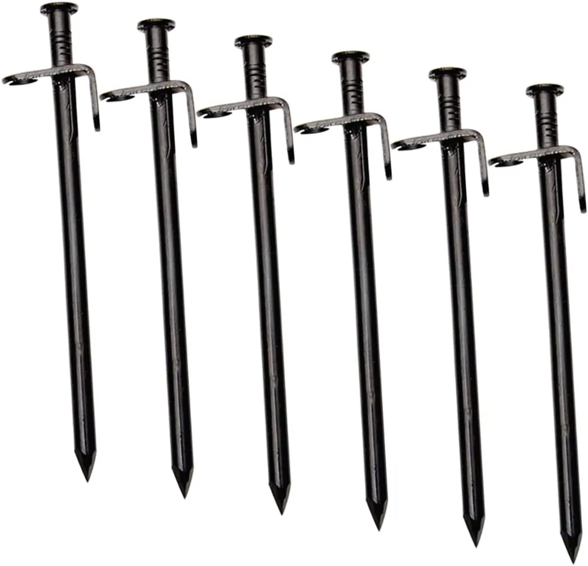 KESYOO 6pcs Heavy Duty Tent Stakes Outdoor Camping Pegs Ends for Secure Canopy Anchoring Metal Ground Pegs for Tents and Tarps Portable and Strong Fixing Stakes